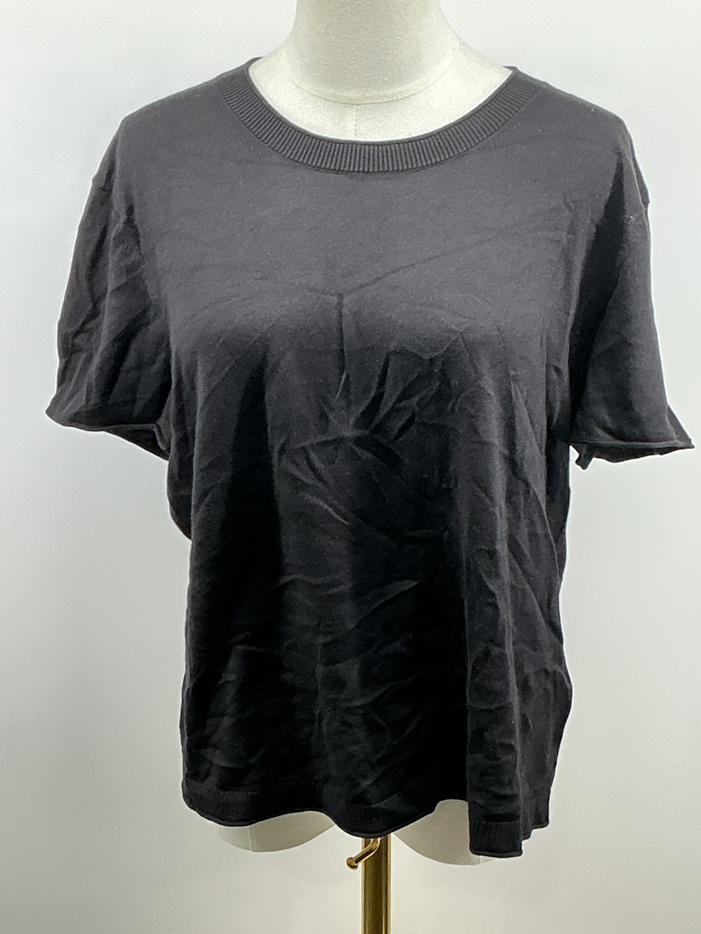 Lightweight Cotton Cashmere Relaxed Sweater Tee
